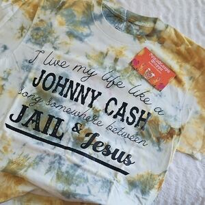 George Tie-Dye Short Sleeve Tee - Blue, Yellow, White